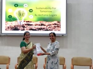 Lecture at Symbiosis college- Sustainability for tomorrow